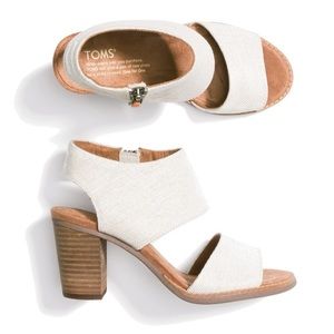 TOMs Majorca Cutout Heel Sz 9